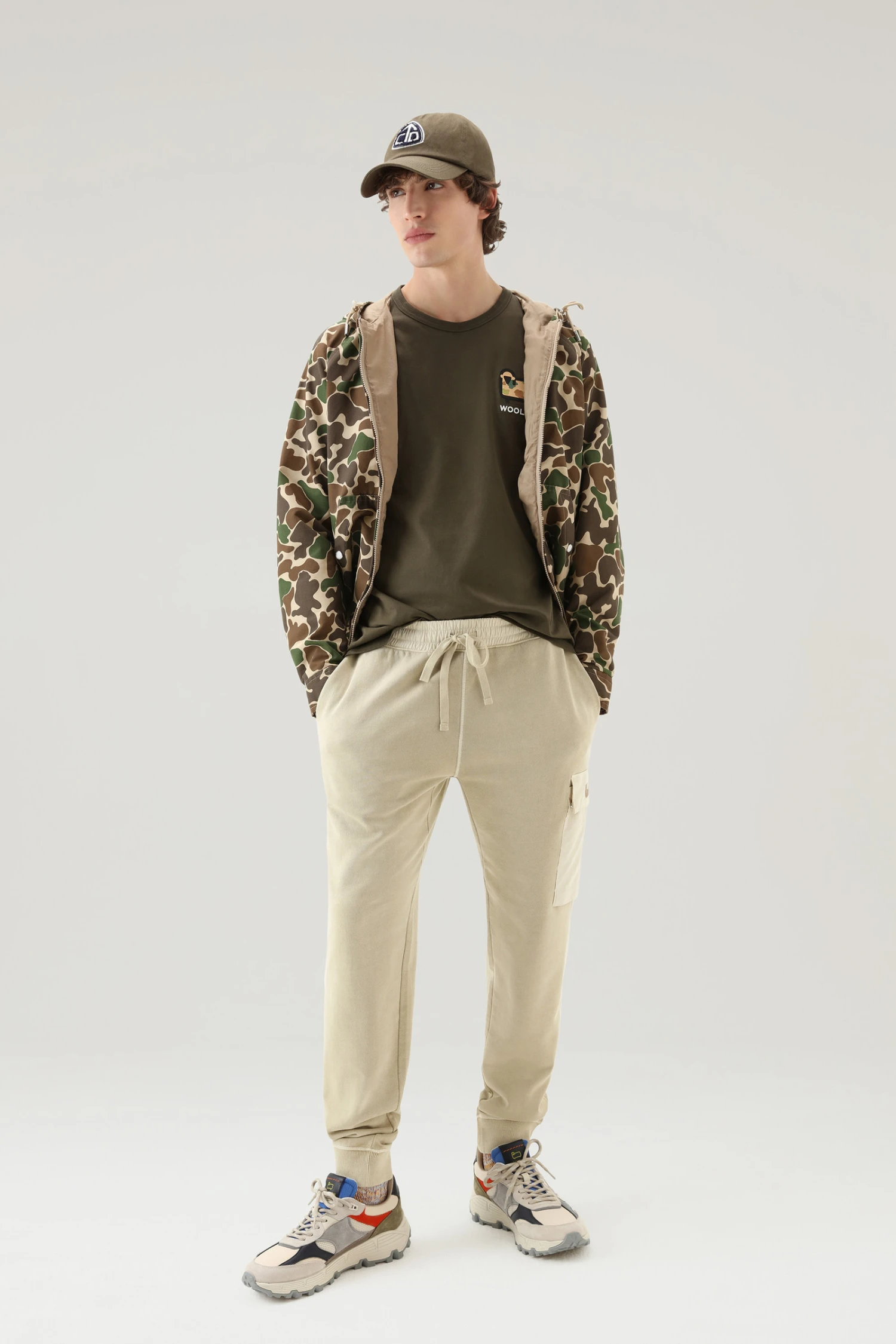 Woolrich T-shirt In Puro Cotone Con Logo Camouflage - Uomo - Verde 4 Woolrich T-shirt In Puro Cotone Con Logo Camouflage - Uomo - Verde - immagine 2