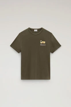 Woolrich T-shirt In Puro Cotone Con Logo Camouflage - Uomo - Verde 13 Woolrich T-shirt In Puro Cotone Con Logo Camouflage - Uomo - Verde -Offerta Economica Vestiario CFWOTE0087MRUT2926 614 4