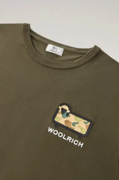 Woolrich T-shirt In Puro Cotone Con Logo Camouflage - Uomo - Verde 14 Woolrich T-shirt In Puro Cotone Con Logo Camouflage - Uomo - Verde -Offerta Economica Vestiario CFWOTE0087MRUT2926 614 5