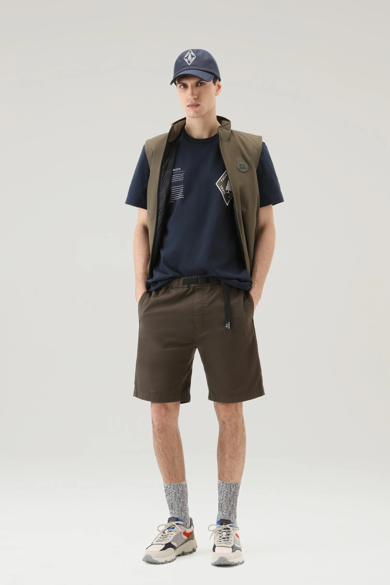 Woolrich T-shirt U.S. Trails In Puro Cotone - Uomo - Blu 4 Woolrich T-shirt U.S. Trails In Puro Cotone - Uomo - Blu - immagine 2
