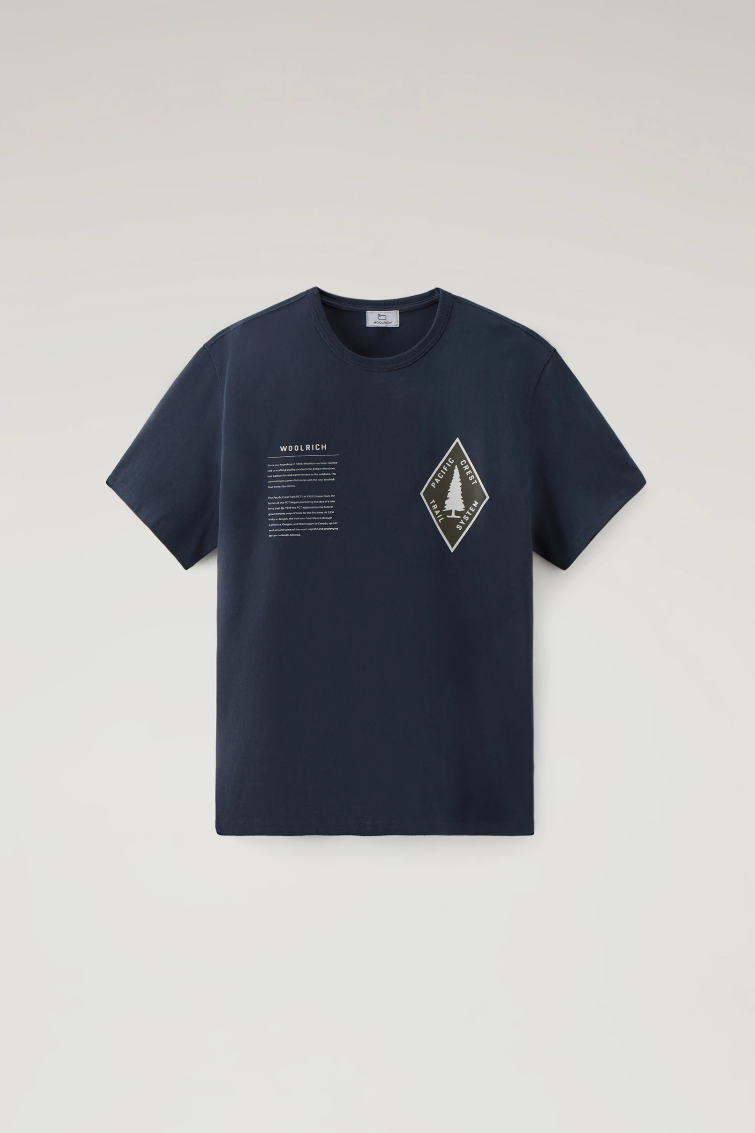 Woolrich T-shirt U.S. Trails In Puro Cotone - Uomo - Blu 7 Woolrich T-shirt U.S. Trails In Puro Cotone - Uomo - Blu - immagine 5