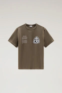 Woolrich T-shirt U.S. Trails In Puro Cotone - Uomo - Verde -Offerta Economica Vestiario CFWOTE0088MRUT3385 614 4