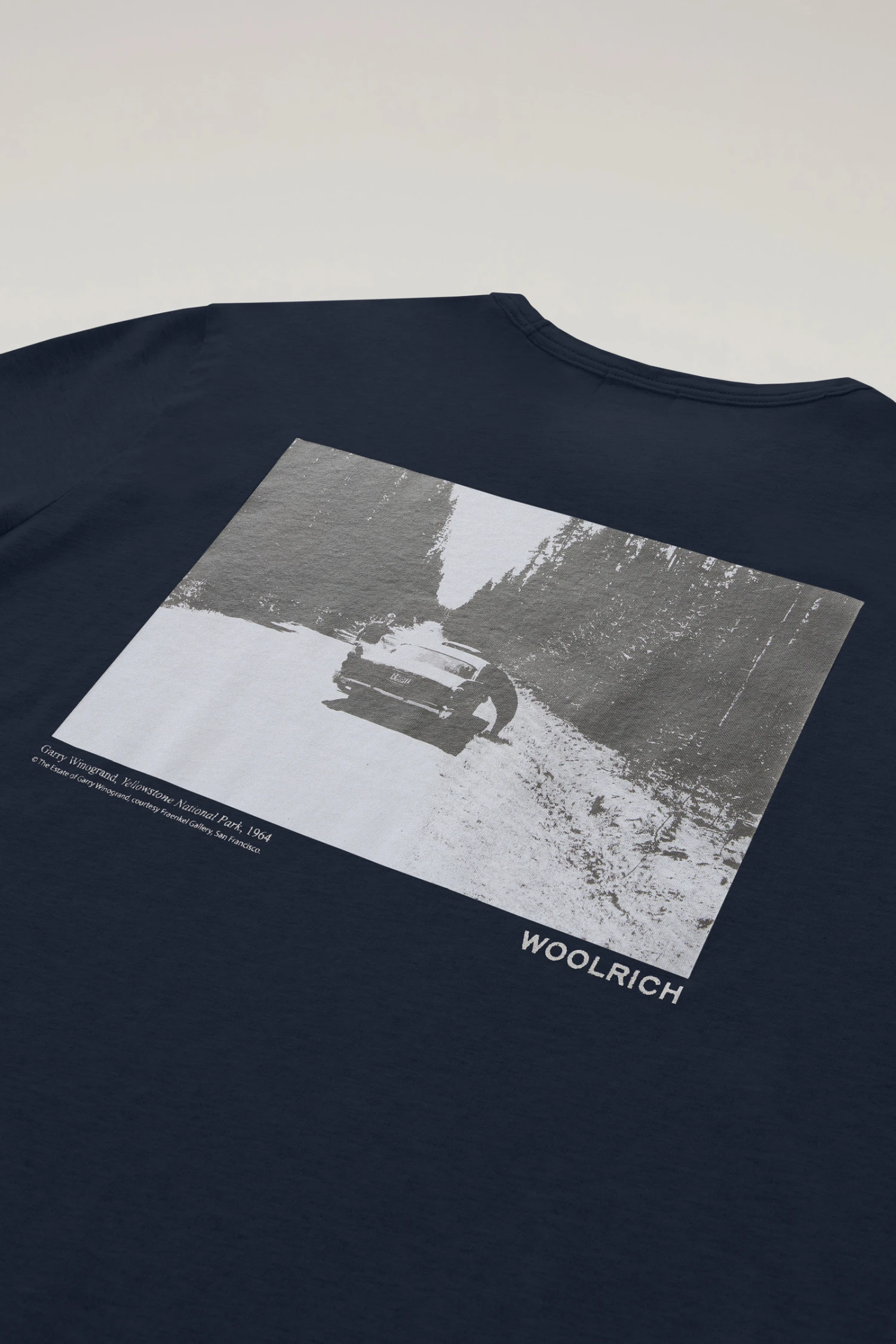 Woolrich T-shirt In Puro Cotone Con Stampa Yellowstone - Uomo - Blu 9 Woolrich T-shirt In Puro Cotone Con Stampa Yellowstone - Uomo - Blu - immagine 7