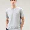 Woolrich T-shirt Sheep In Puro Cotone - Uomo - Grigio -Offerta Economica Vestiario CFWOTE0093MRUT2926 103