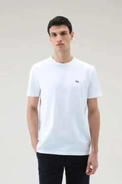 Woolrich T-shirt Sheep In Puro Cotone - Uomo - Bianco