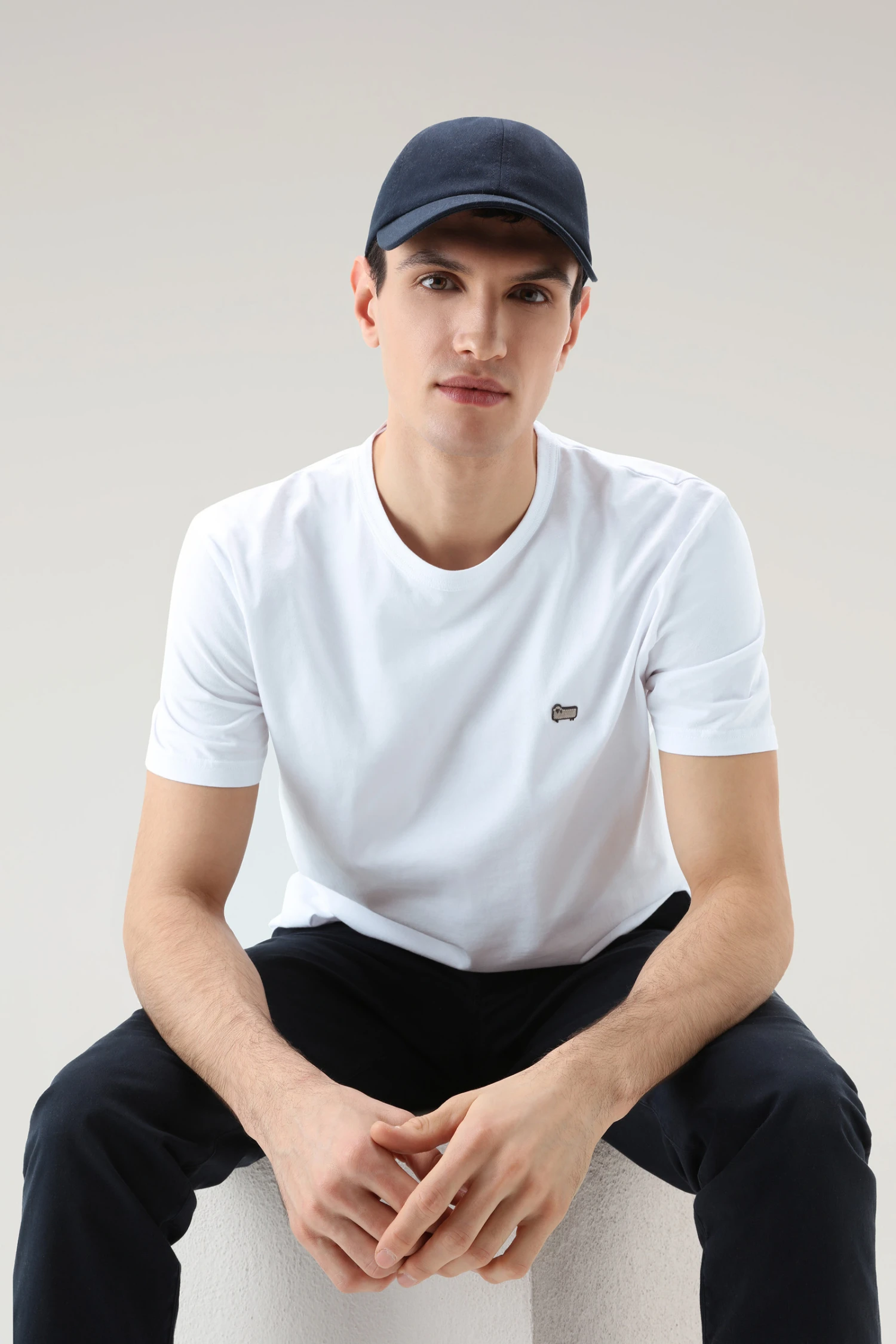 Woolrich T-shirt Sheep In Puro Cotone - Uomo - Bianco 6 Woolrich T-shirt Sheep In Puro Cotone - Uomo - Bianco - immagine 4