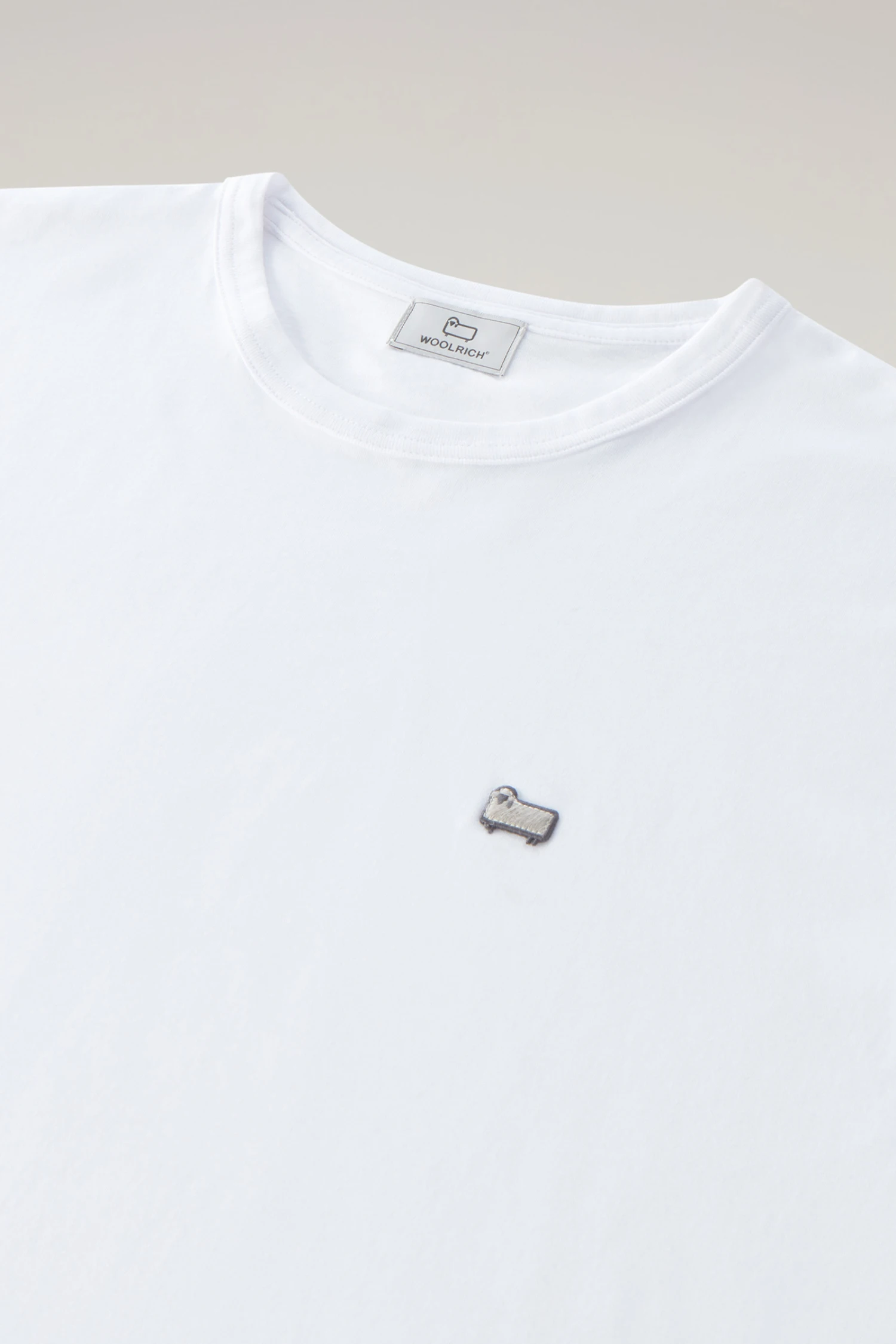 Woolrich T-shirt Sheep In Puro Cotone - Uomo - Bianco 8 Woolrich T-shirt Sheep In Puro Cotone - Uomo - Bianco - immagine 6