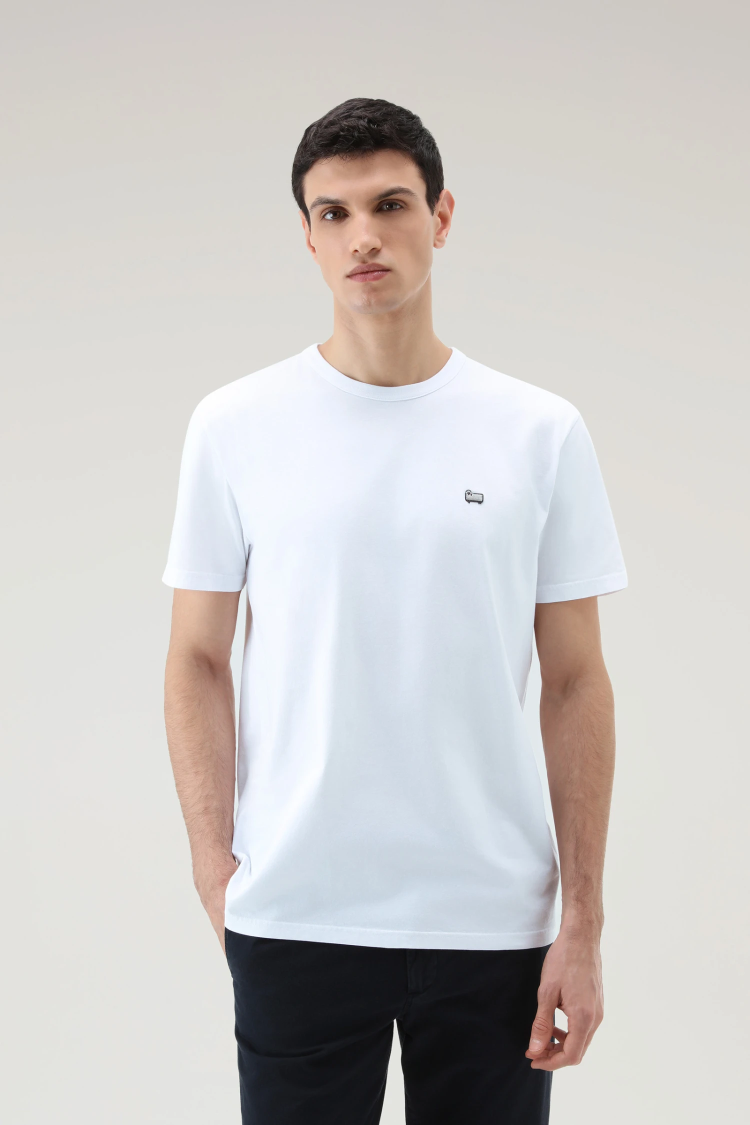 Woolrich T-shirt Sheep In Puro Cotone - Uomo - Bianco 3 Woolrich T-shirt Sheep In Puro Cotone - Uomo - Bianco