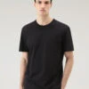 Woolrich T-shirt In Puro Cotone Con Taschino - Uomo - Nero -Offerta Economica Vestiario CFWOTE0094MRUT2926 100