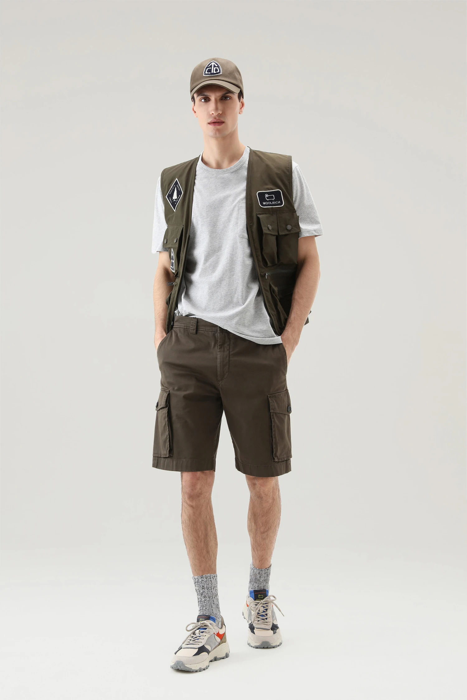 Woolrich T-shirt In Puro Cotone Con Taschino - Uomo - Grigio 4 Woolrich T-shirt In Puro Cotone Con Taschino - Uomo - Grigio - immagine 2