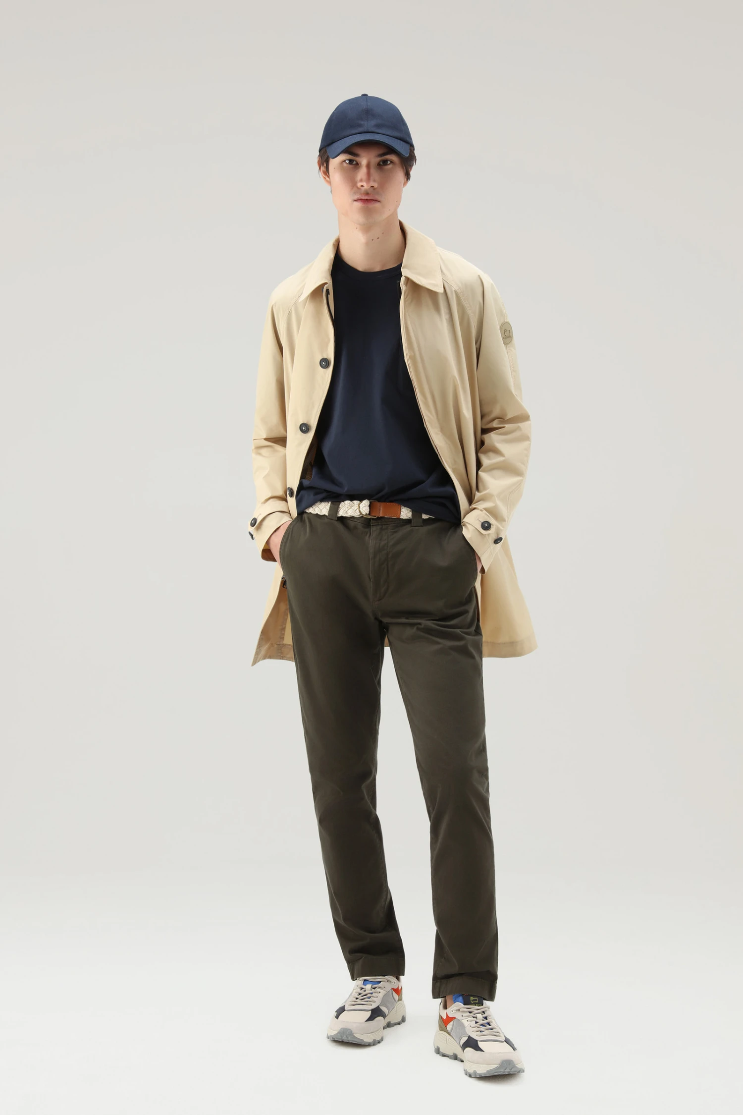 Woolrich T-shirt In Puro Cotone Con Taschino - Uomo - Blu 4 Woolrich T-shirt In Puro Cotone Con Taschino - Uomo - Blu - immagine 2