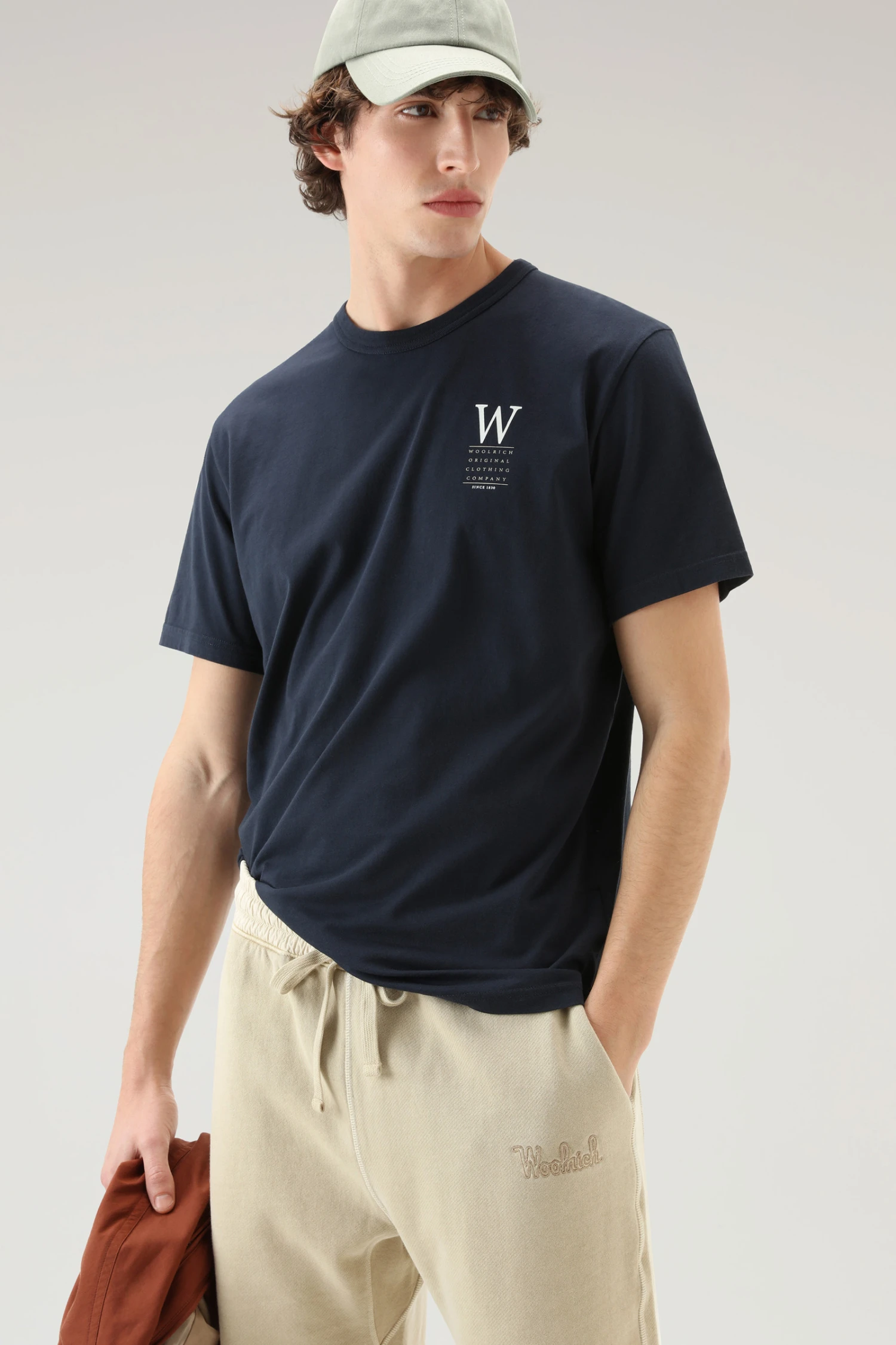 Woolrich T-shirt In Puro Cotone Con Stampa Sul Retro - Uomo - Blu 6 Woolrich T-shirt In Puro Cotone Con Stampa Sul Retro - Uomo - Blu - immagine 4