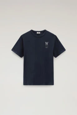 Woolrich T-shirt In Puro Cotone Con Stampa Sul Retro - Uomo - Blu 14 Woolrich T-shirt In Puro Cotone Con Stampa Sul Retro - Uomo - Blu -Offerta Economica Vestiario CFWOTE0097MRUT2926 3989 4