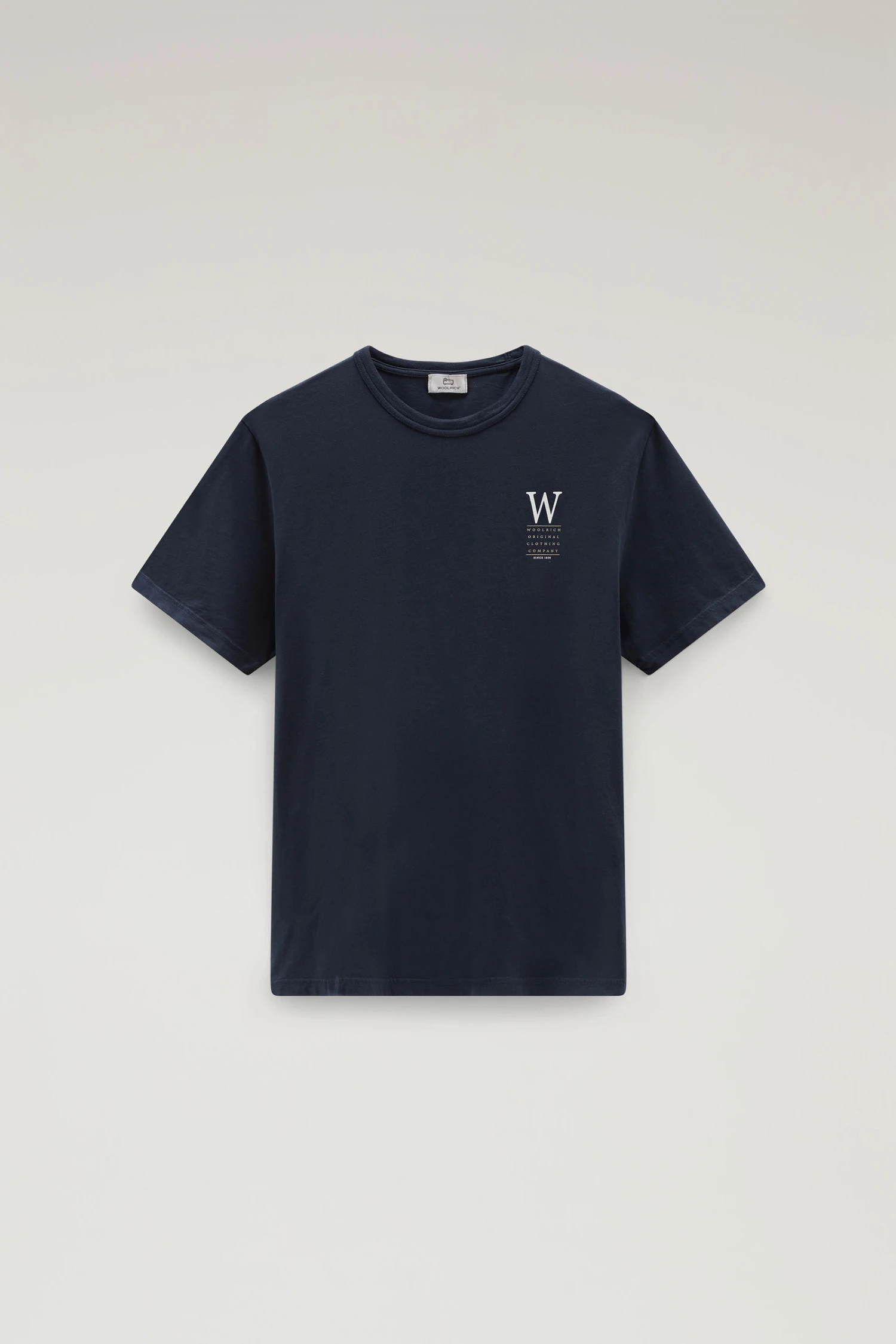 Woolrich T-shirt In Puro Cotone Con Stampa Sul Retro - Uomo - Blu 7 Woolrich T-shirt In Puro Cotone Con Stampa Sul Retro - Uomo - Blu - immagine 5