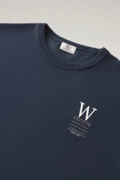 Woolrich T-shirt In Puro Cotone Con Stampa Sul Retro - Uomo - Blu 15 Woolrich T-shirt In Puro Cotone Con Stampa Sul Retro - Uomo - Blu -Offerta Economica Vestiario CFWOTE0097MRUT2926 3989 5