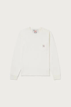 T-shirt A Maniche Lunghe In Puro Cotone - One Of These Days / Woolrich - Uomo - Bianco -Offerta Economica Vestiario CFWOTE0105MRUT3527 8860 2