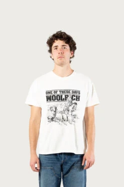 T-shirt In Puro Cotone - One Of These Days / Woolrich - Uomo - Bianco