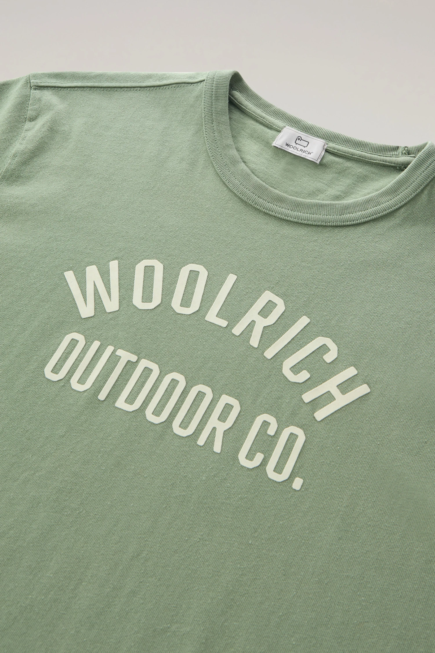 Woolrich T-shirt In Puro Cotone Con Scritta - Uomo - Verde 8 Woolrich T-shirt In Puro Cotone Con Scritta - Uomo - Verde - immagine 6