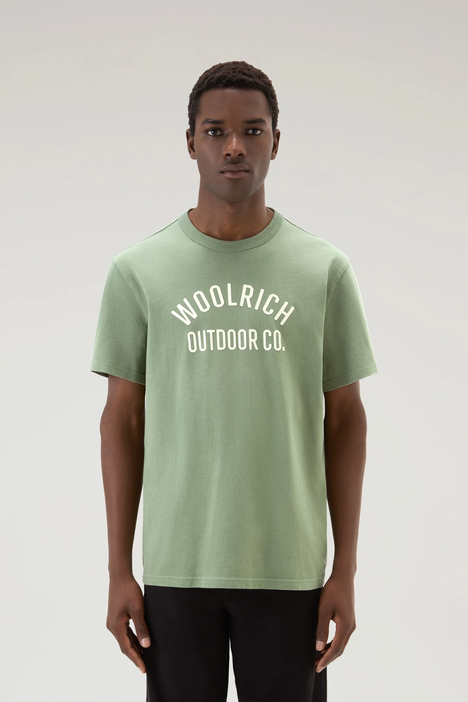 Woolrich T-shirt In Puro Cotone Con Scritta - Uomo - Verde 3 Woolrich T-shirt In Puro Cotone Con Scritta - Uomo - Verde