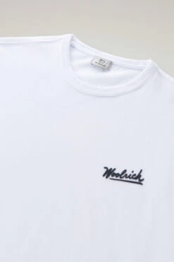 Woolrich T-shirt In Puro Cotone Con Grafica Western Sul Retro - Uomo - Bianco -Offerta Economica Vestiario CFWOTE0108MRUT3385 8041 5
