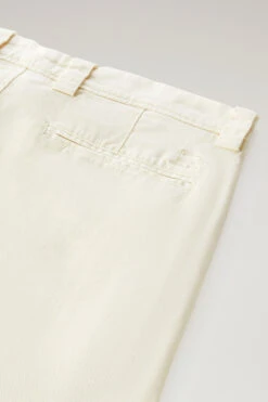 Woolrich Pantaloni Chino In Cotone Tinto In Capo - Uomo - Bianco -Offerta Economica Vestiario CFWOTR0138MRUT3343 8743 6