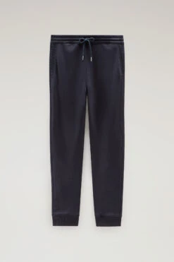 Woolrich Pantaloni Sportivi In Cotone Felpato Leggero - Uomo - Blu -Offerta Economica Vestiario CFWOTR0139MRUT3249 3989 3