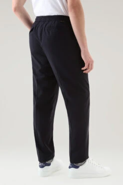 Woolrich Pantaloni Chino In Fresco Lana Vergine Italiana - Uomo - Blu -Offerta Economica Vestiario CFWOTR0140MRUT2919 3989 2