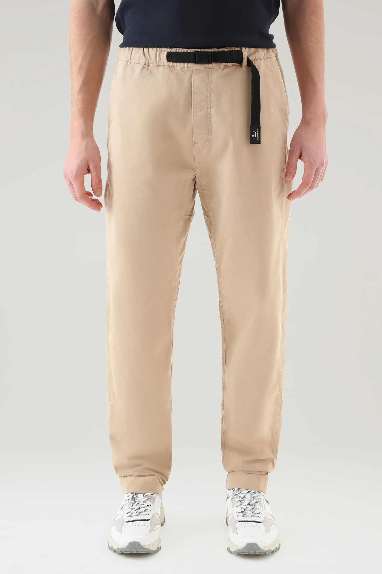 Woolrich Pantaloni Chino Tinti In Capo In Cotone Elasticizzato - Uomo - Beige 3 Woolrich Pantaloni Chino Tinti In Capo In Cotone Elasticizzato - Uomo - Beige