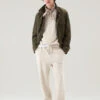 Woolrich Pantaloni Sportivi In Misto Cotone E Lino - Uomo - Beige