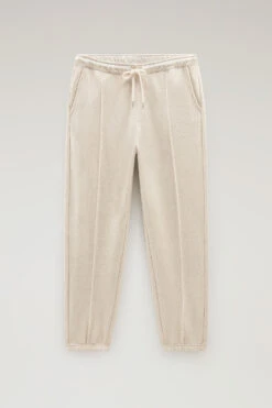 Woolrich Pantaloni Sportivi In Misto Cotone E Lino - Uomo - Beige -Offerta Economica Vestiario CFWOTR0152MRUT3371 4377 3