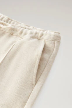 Woolrich Pantaloni Sportivi In Misto Cotone E Lino - Uomo - Beige -Offerta Economica Vestiario CFWOTR0152MRUT3371 4377 5