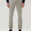 Woolrich Pantaloni Chino Tinti In Capo In Twill Di Cotone Elasticizzato - Uomo - Marrone -Offerta Economica Vestiario CFWOTR0157MRUT3493 642