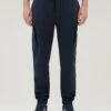 Woolrich Pantaloni Sportivi In Misto Cotone Elasticizzato - Uomo - Blu -Offerta Economica Vestiario CFWOTR0159MRUT3497 3989