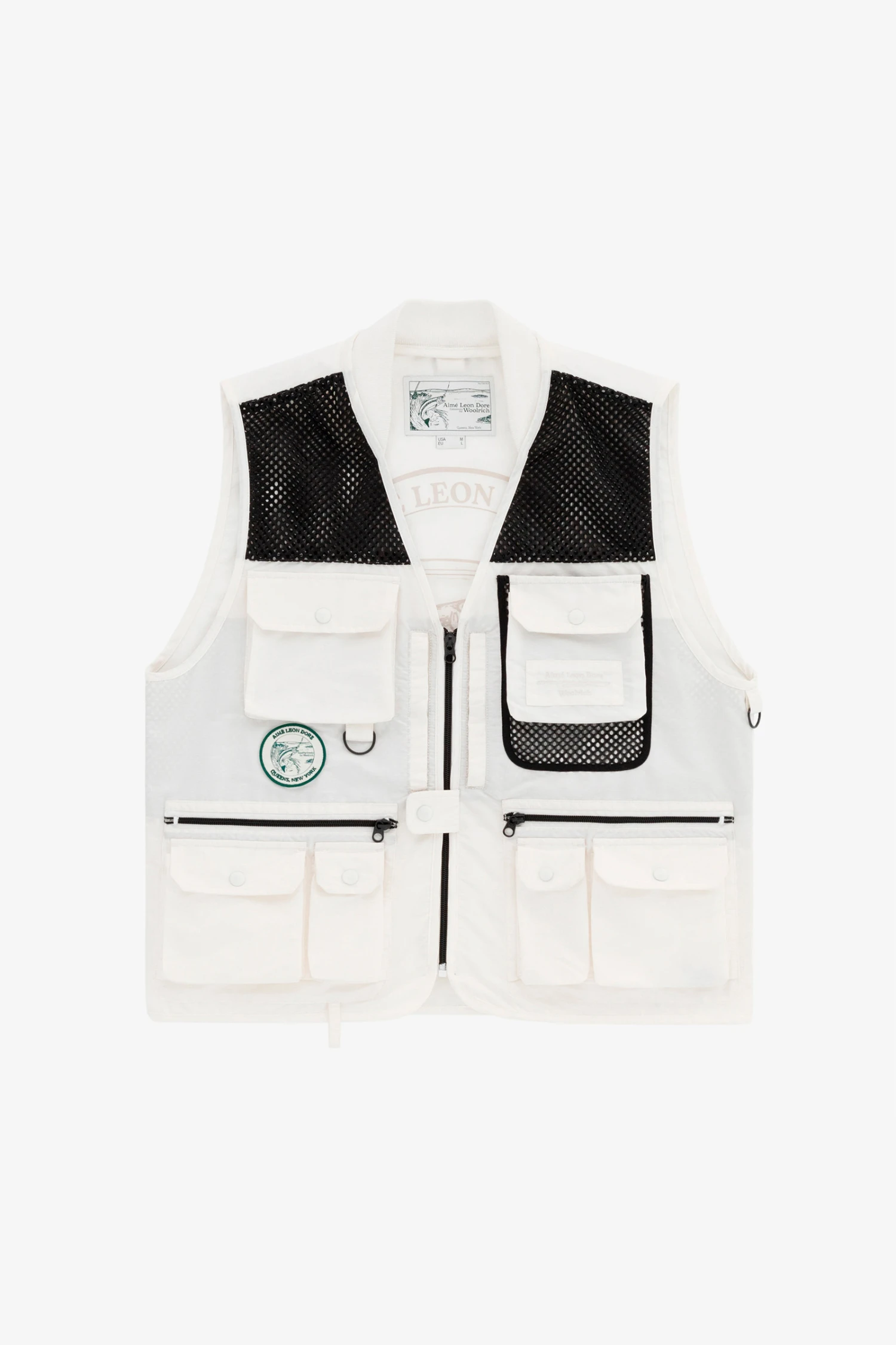 Gilet Multitasche Fly Fishing In Tessuto Eco Ramar Aimé Leon Dore / Woolrich - Uomo - Beige 3 Gilet Multitasche Fly Fishing In Tessuto Eco Ramar Aimé Leon Dore / Woolrich - Uomo - Beige