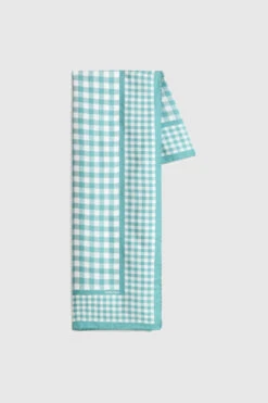 Woolrich Sciarpa In Seta Gingham - Donna - Verde