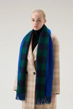 Woolrich Sciarpa Double Face In Pura Lana Vergine - Donna - Verde 9 Woolrich Sciarpa Double Face In Pura Lana Vergine - Donna - Verde -Offerta Economica Vestiario CFWWAC0170FRUT3555 31098 3