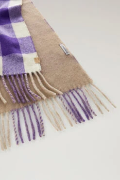 Woolrich Sciarpa Double Face In Pura Lana Vergine - Donna - Lilla -Offerta Economica Vestiario CFWWAC0170FRUT3555 4390 2