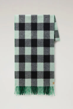 Woolrich Sciarpa Double Face In Pura Lana Vergine - Donna - Multicolore