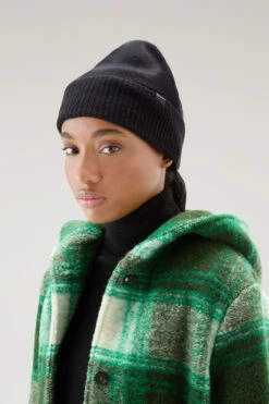 Woolrich Berretto In Puro Cashmere - Donna - Nero -Offerta Economica Vestiario CFWWAC0177FRUF0668 100 3