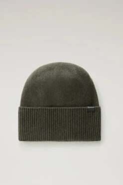 Woolrich Berretto In Puro Cashmere - Donna - Verde
