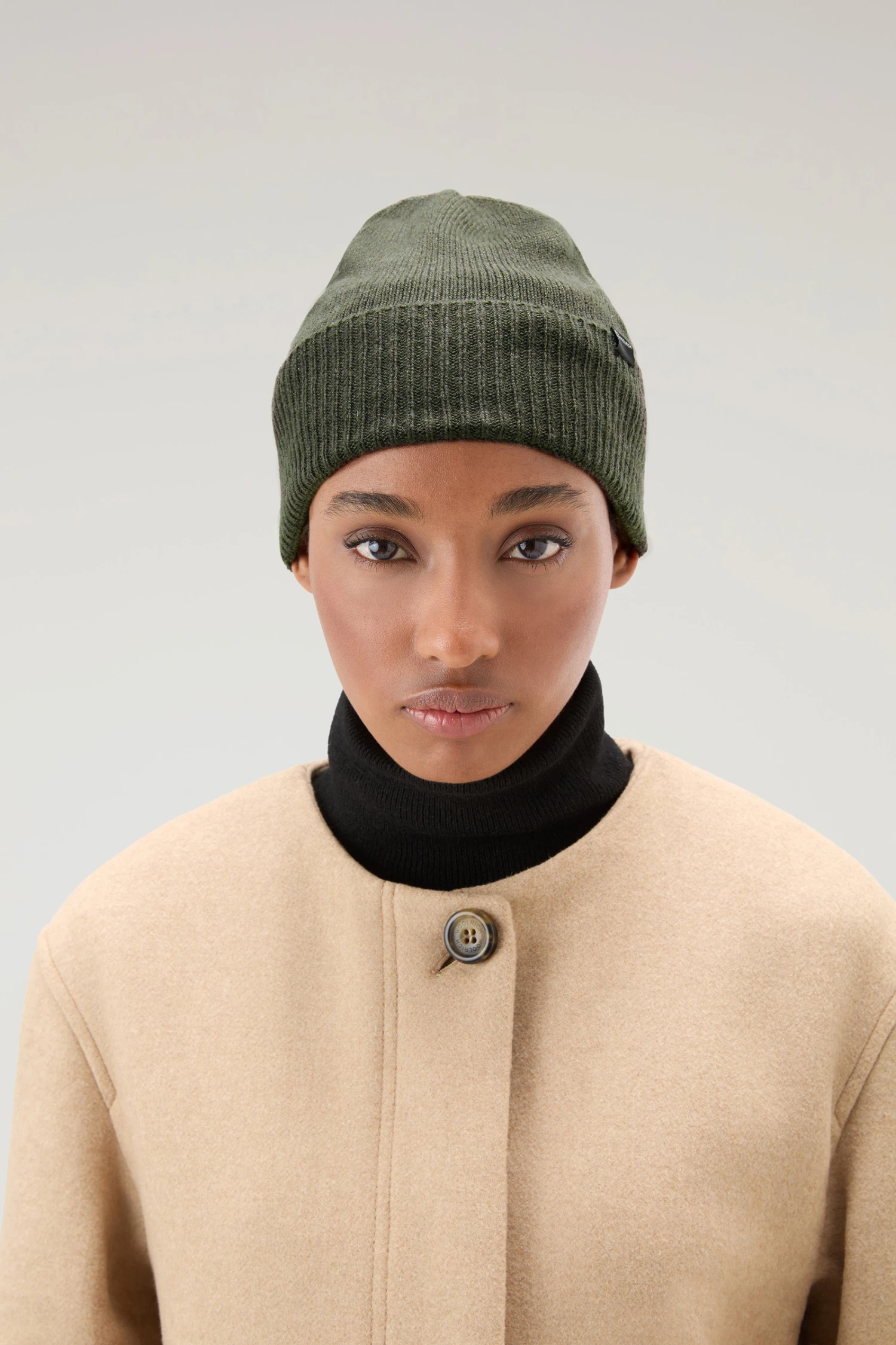 Woolrich Berretto In Puro Cashmere - Donna - Verde 6 Woolrich Berretto In Puro Cashmere - Donna - Verde - immagine 4