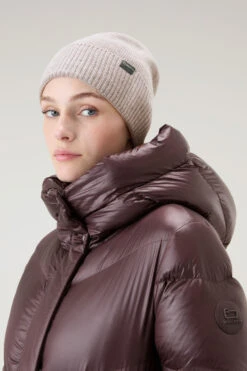 Woolrich Berretto In Puro Cashmere - Donna - Marrone -Offerta Economica Vestiario CFWWAC0177FRUF0668 7125 3
