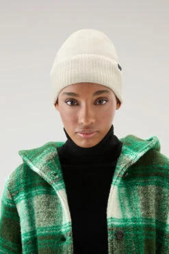 Woolrich Berretto In Puro Cashmere - Donna - Bianco -Offerta Economica Vestiario CFWWAC0177FRUF0668 8743 3