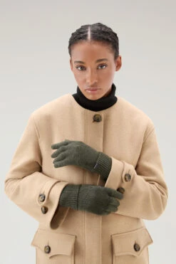 Woolrich Guanti In Puro Cashmere - Donna - Verde -Offerta Economica Vestiario CFWWAC0179FRUF0668 614 3