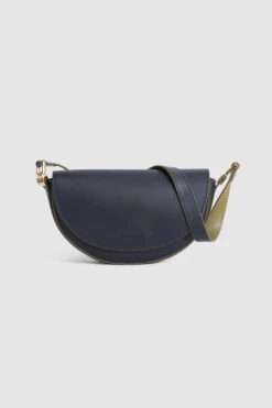 Woolrich Borsa A Tracolla In Pelle - Donna - Blu