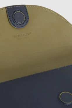 Woolrich Borsa A Tracolla In Pelle - Donna - Blu -Offerta Economica Vestiario CFWWBA0059FRUT3152 3989 5