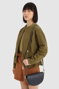 Woolrich Borsa A Tracolla In Pelle - Donna - Blu -Offerta Economica Vestiario CFWWBA0059FRUT3152 3989 6