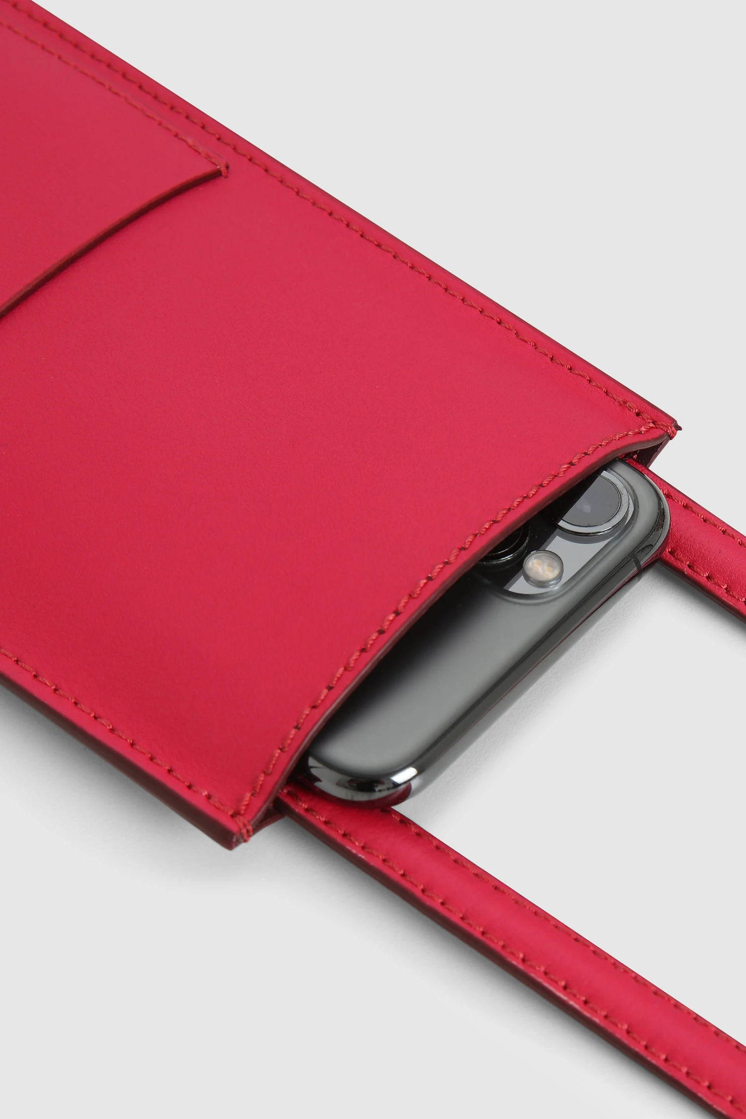 Woolrich Porta Cellullare In Pelle - Donna - Rosa 4 Woolrich Porta Cellullare In Pelle - Donna - Rosa - immagine 2