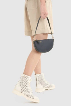 Woolrich Borsa Piccola In Pelle - Donna - Blu -Offerta Economica Vestiario CFWWBA0061FRUT3152 3989 6