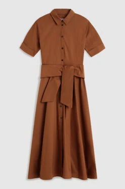 Woolrich Vestito Lungo In Popeline Di Cotone - Donna - Marrone 12 Woolrich Vestito Lungo In Popeline Di Cotone - Donna - Marrone -Offerta Economica Vestiario CFWWDR0099FRUT3027 7148 3